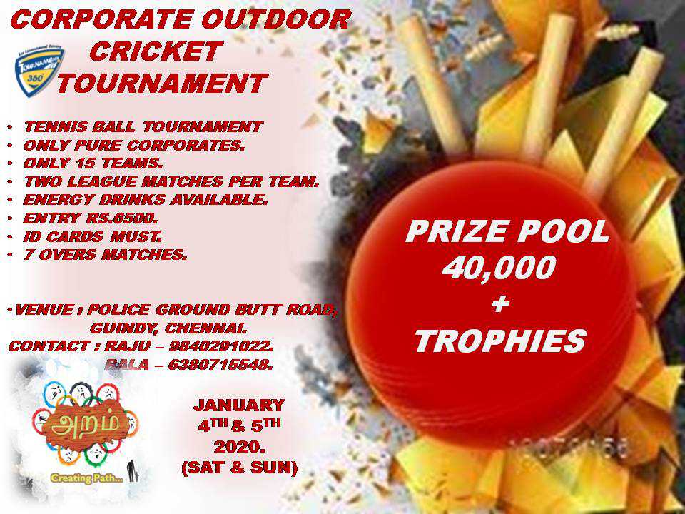 Corporate Outdoor Cricket Tournament