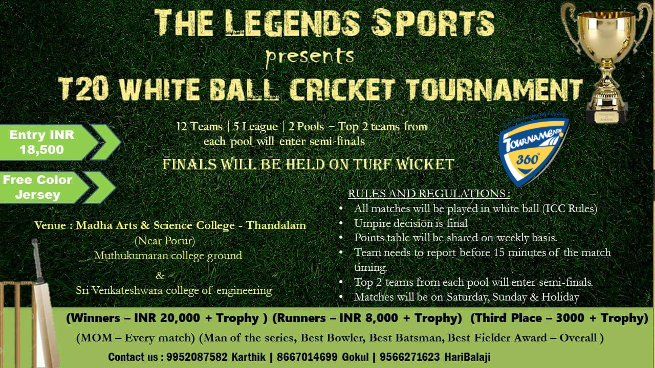 T20 White Ball Cricket Tournament