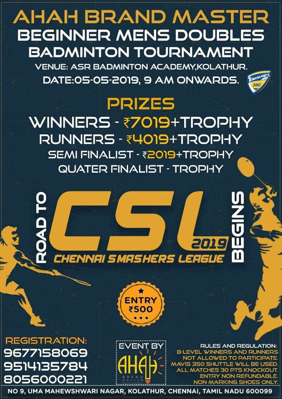 Chennai Smashers League 2019