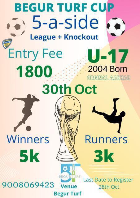5A Side League and Knockout Football Tournament