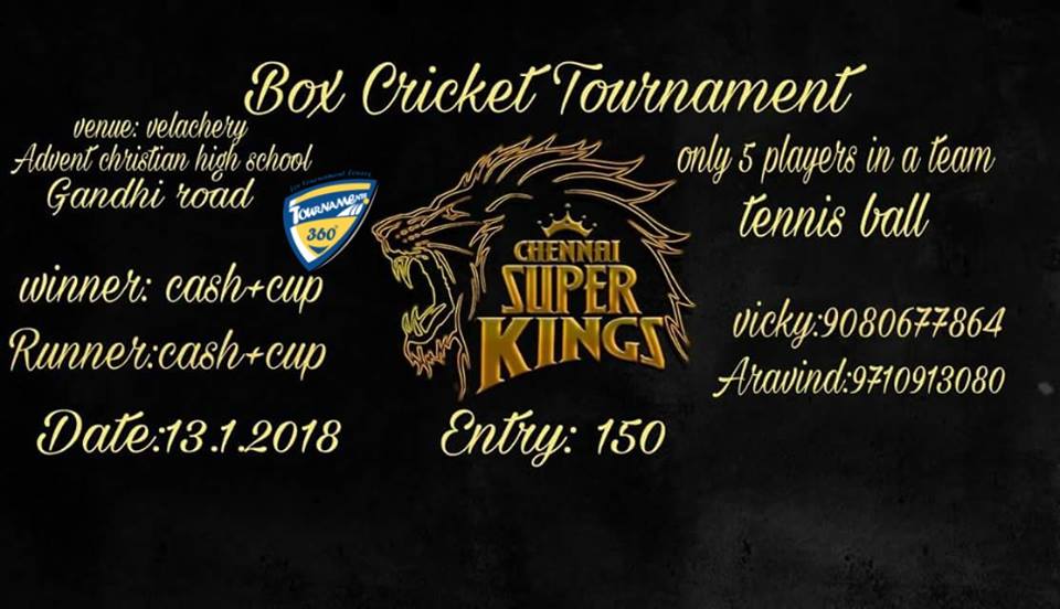 Box Cricket Tournament