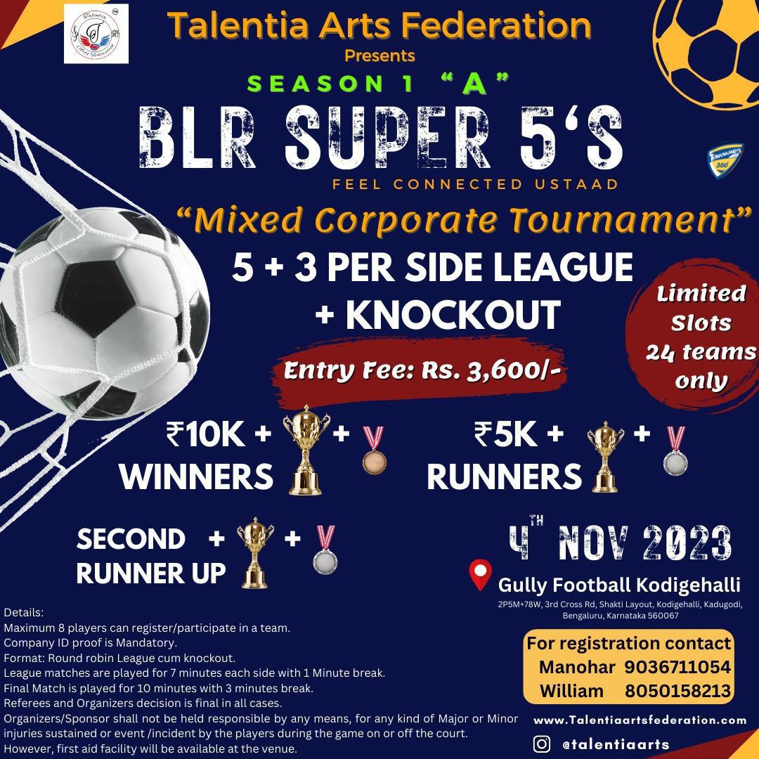 BLR Super 5's Mixed Corporate Tournament