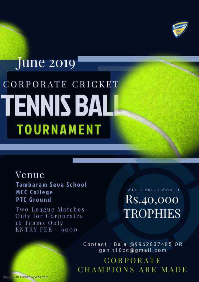 Corporate Cricket Tennis Ball Tournament