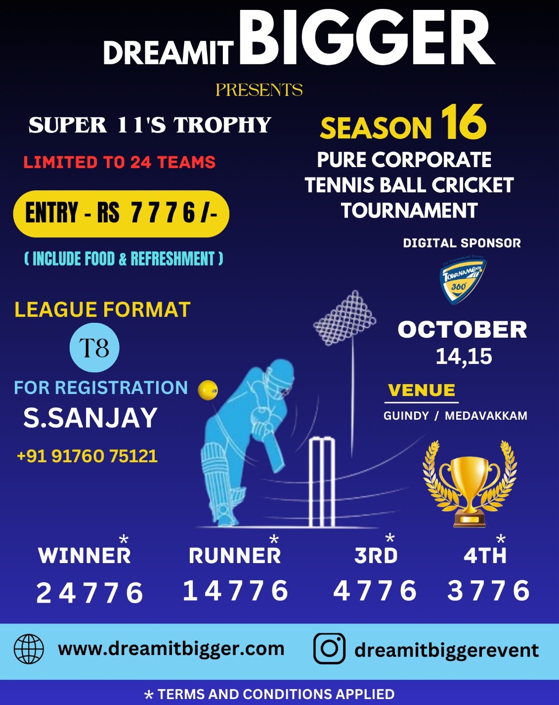 Pure Corporate Tennis Ball Cricket Tournament Season 16