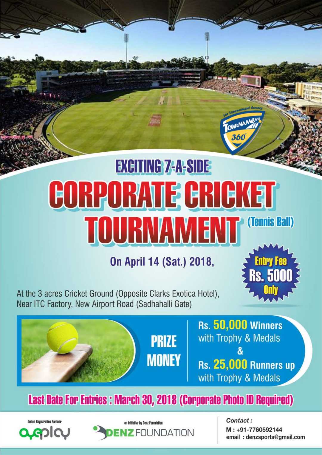 7 A Side Corporate Cricket Tournament