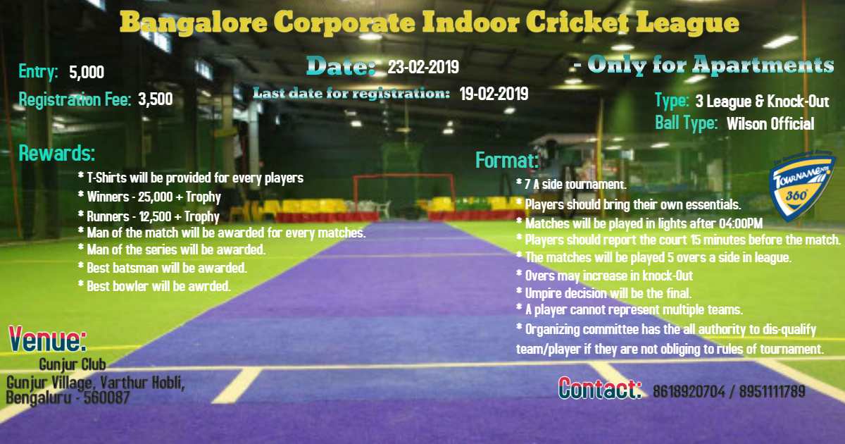 Bangalore Corporate Indoor Cricket League