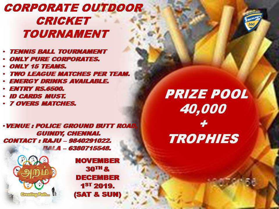 Corporate Outdoor Cricket Tournament