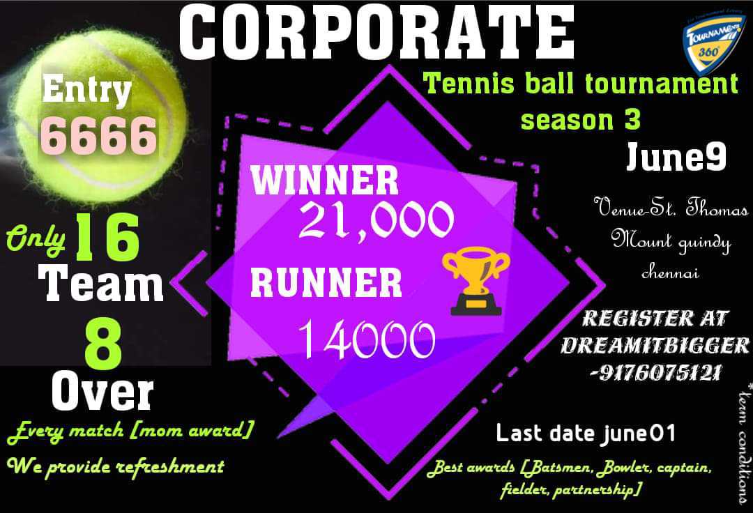 Corporate Tennis Ball Cricket Tournament Season 3