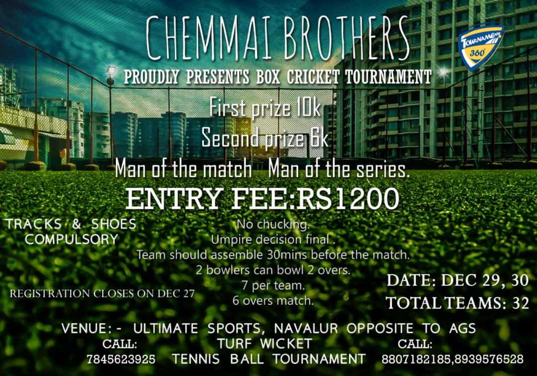 Box Cricket Tournament 2018
