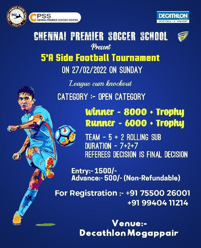 5A Side Football Tournament in Chennai