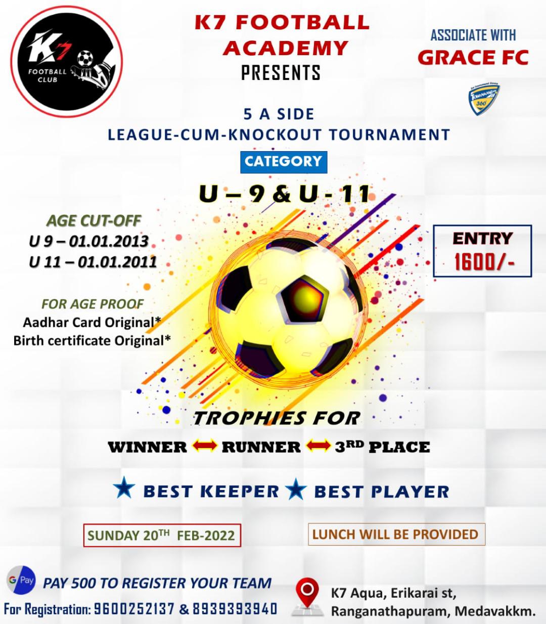 5A Side League cum Knockout Tournament