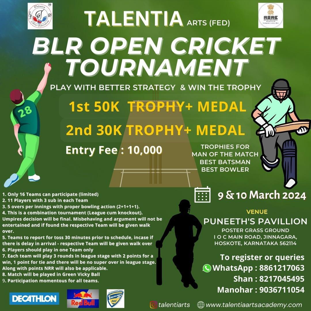 BLR Open Cricket Tournament