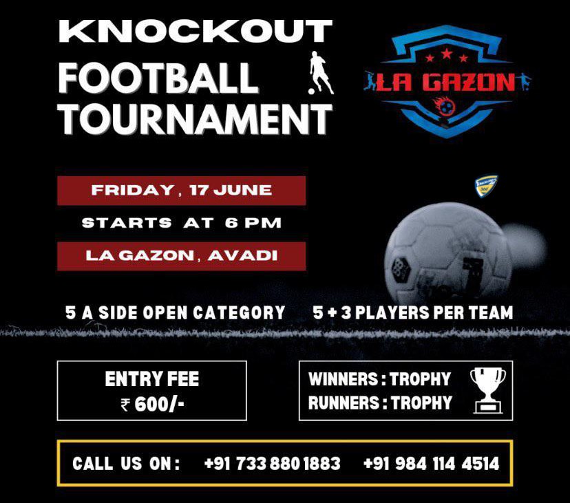 5A Side Knockout Football Tournament in Chennai