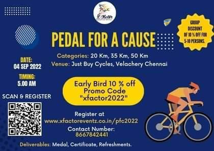 Xfactoreventz presents Pedal for Cause
