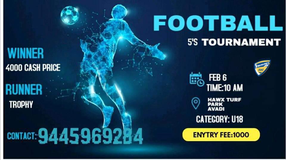 5's Football Tournament in Avadi