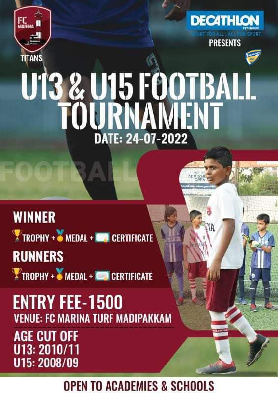 Under 13 and 15 Football Tournament