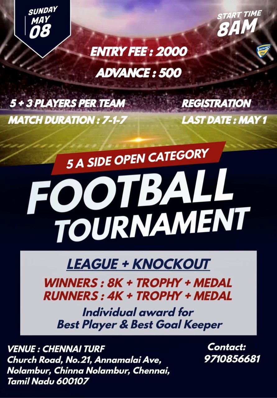 5A Side Open Category Football Tournament