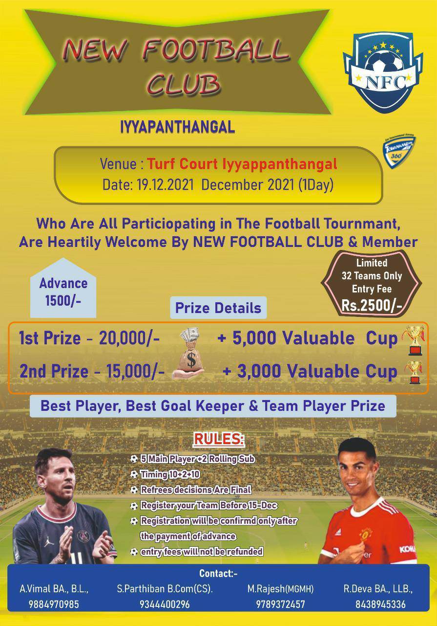 5A Side Football Tournament in Iyyapanthangal