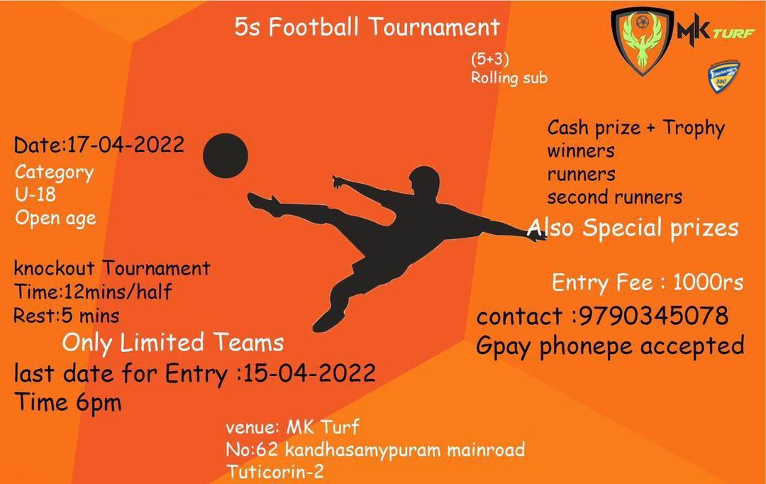 5A Side Football Tournament in Thoothukudi