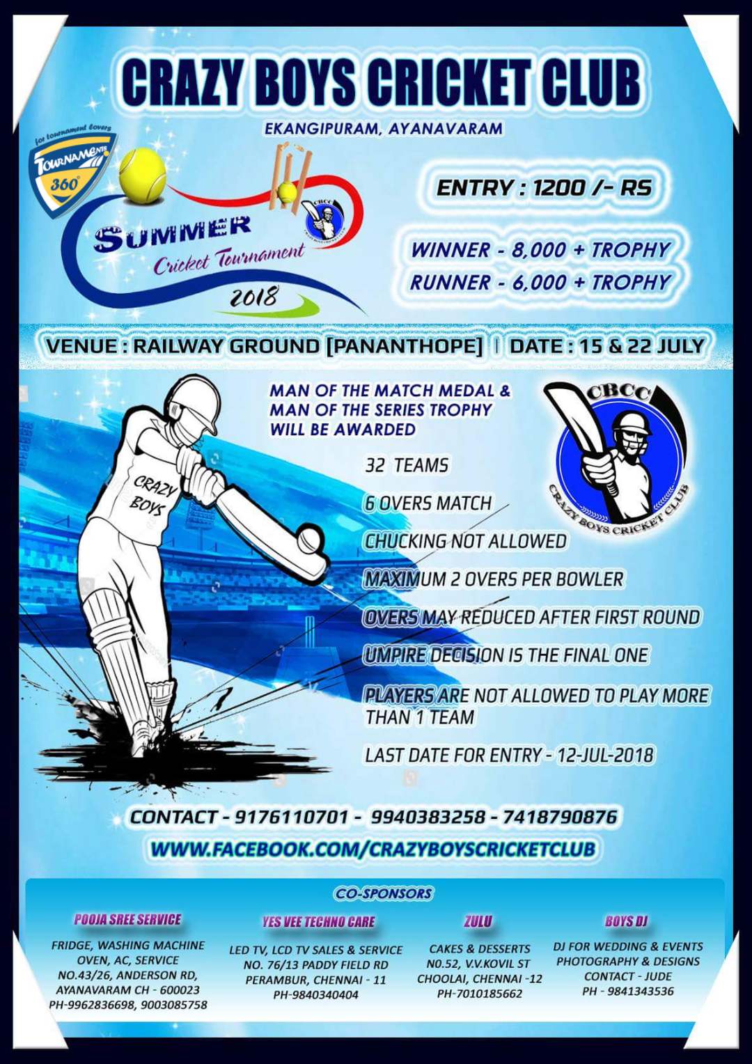 Summer Cricket Tournament 2018