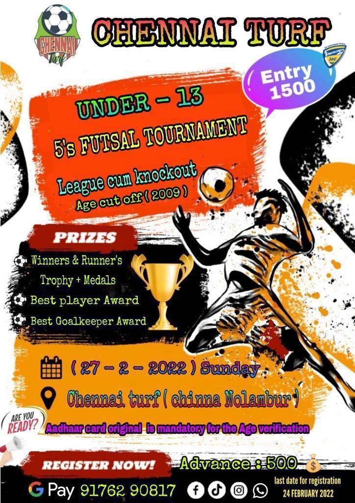 Chennai Turf 5s Futsal Tournament