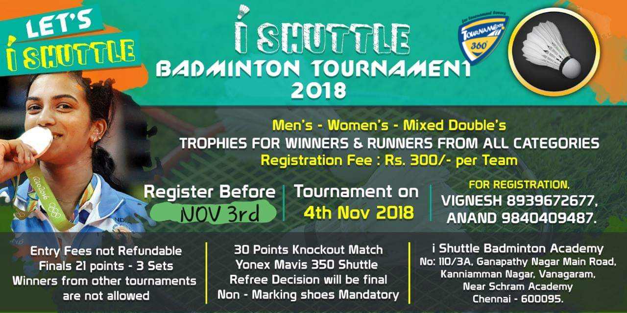 I Shuttle Badminton Tournament 2018