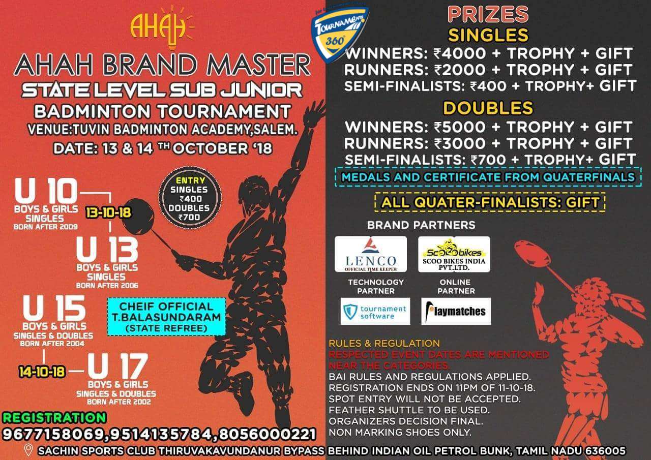 State Level Sub Junior Badminton Tournament
