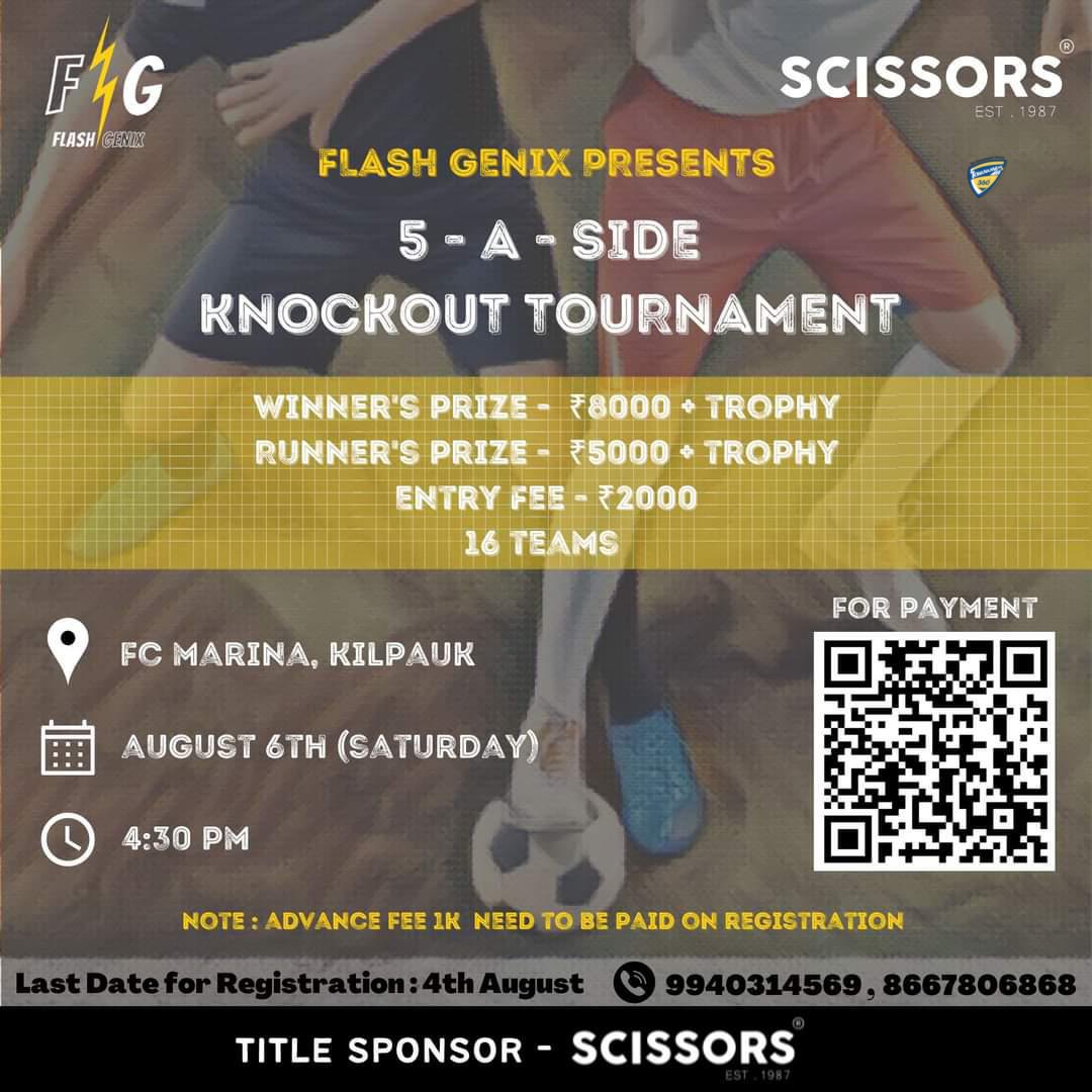 5A Side Knockout Football Tournament