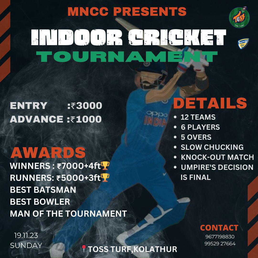 Indoor Cricket Tournament in Kolathur