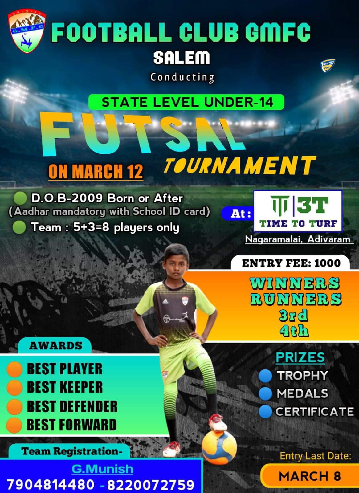 State Level Under 14 Futsal Tournament