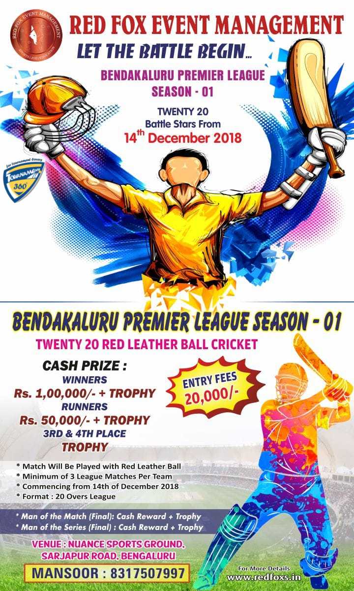 Bendakaluru Premier League Season 1