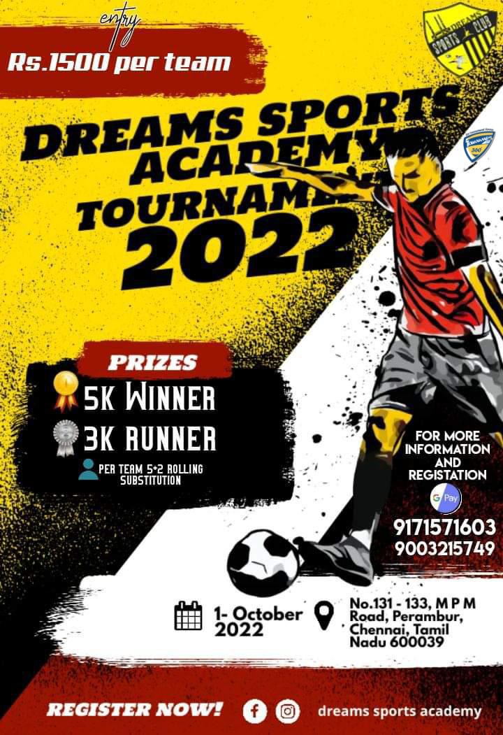 Dreams Sports Academy Tournament 2022