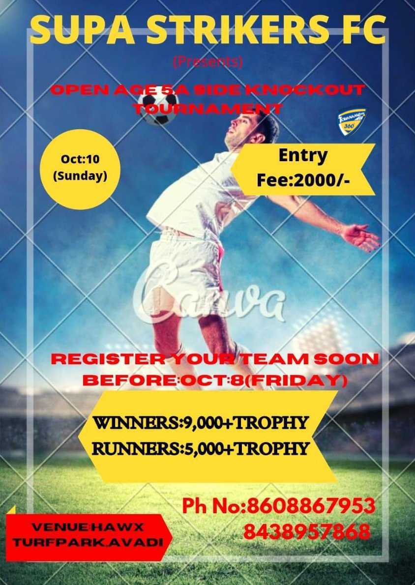 Open Age 5A Side Football Tournament