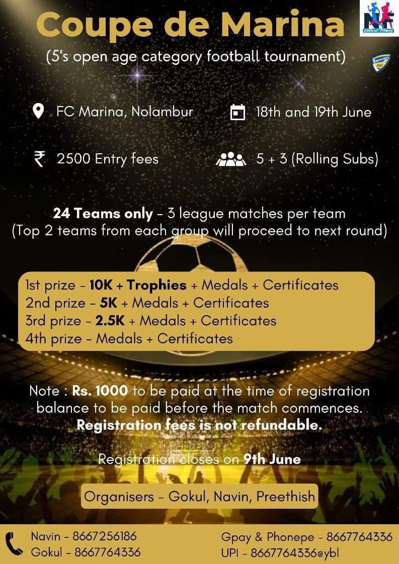 Coupe de Marina 5A Side Football Tournament