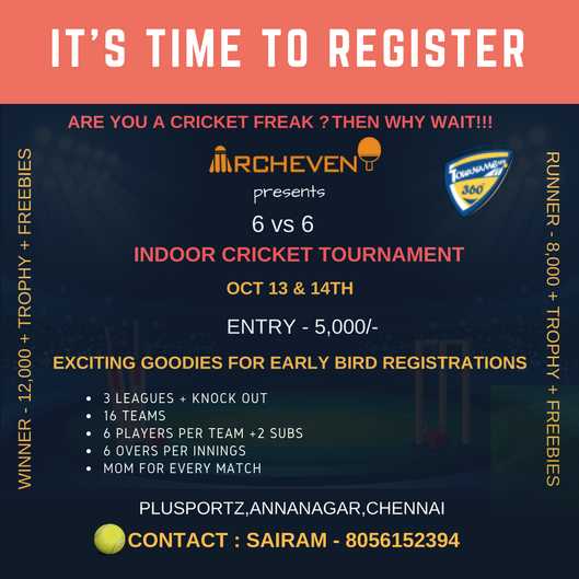 Super Six Indoor Cricket Tournament