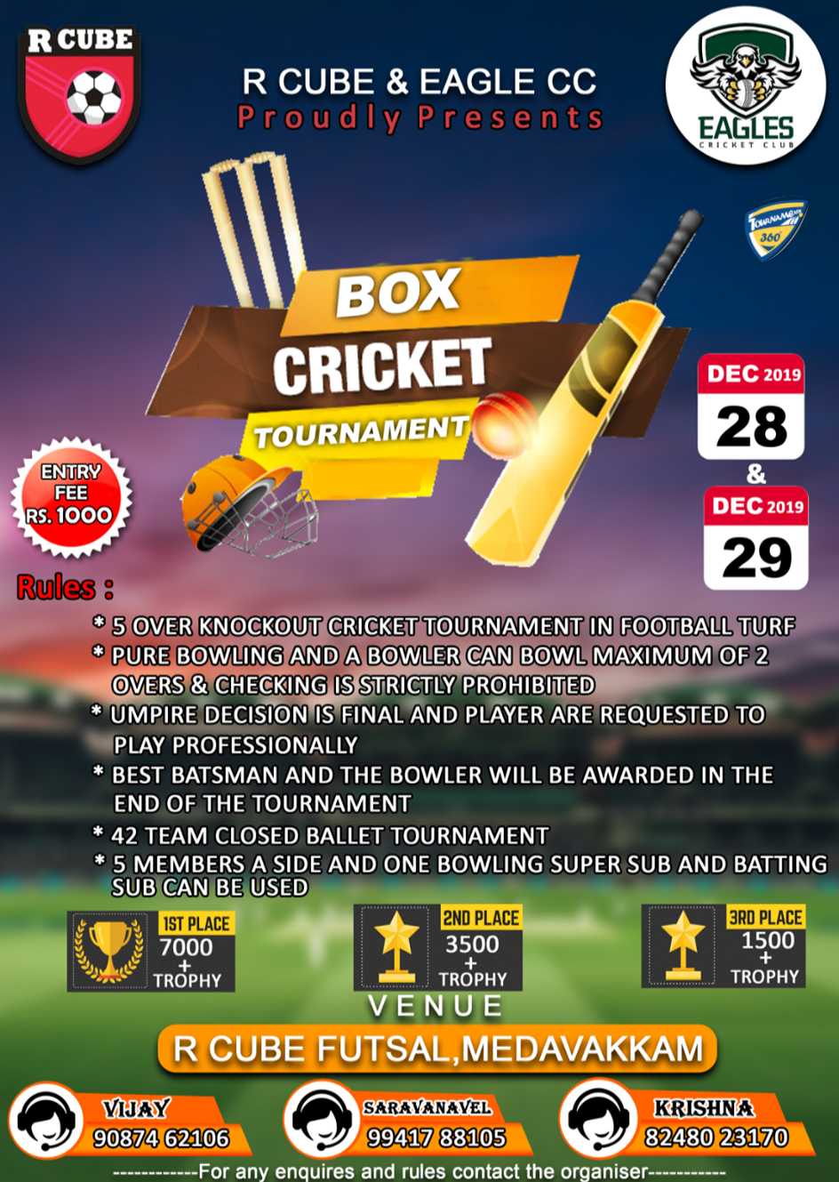 Box Cricket Tournament