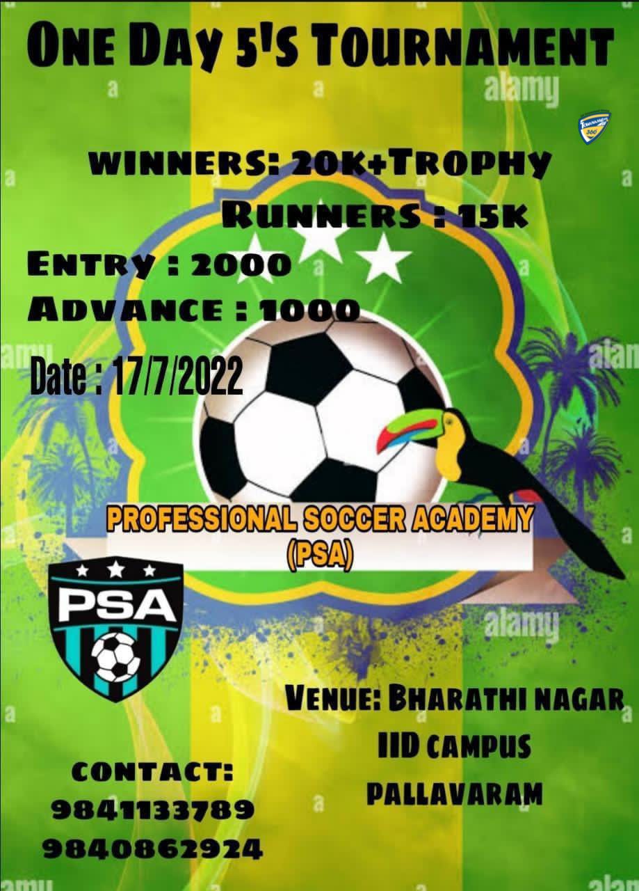 One Day 5's Football Tournament in Chennai