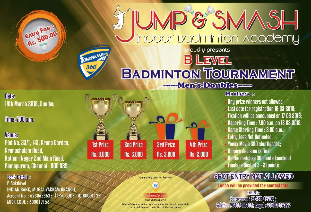 B Level Badminton Tournament