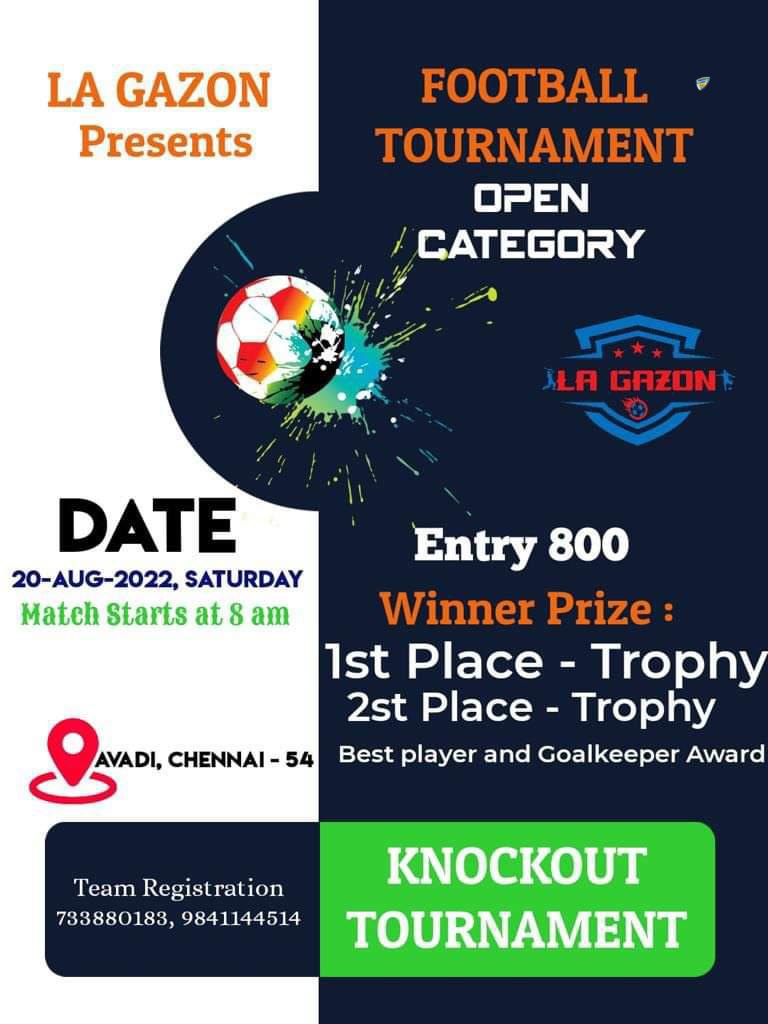 La Gazon present Open Category Football Tournament