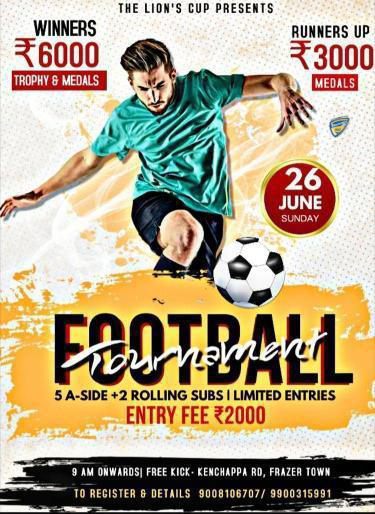 Under 18 Football Tournament in Bangalore