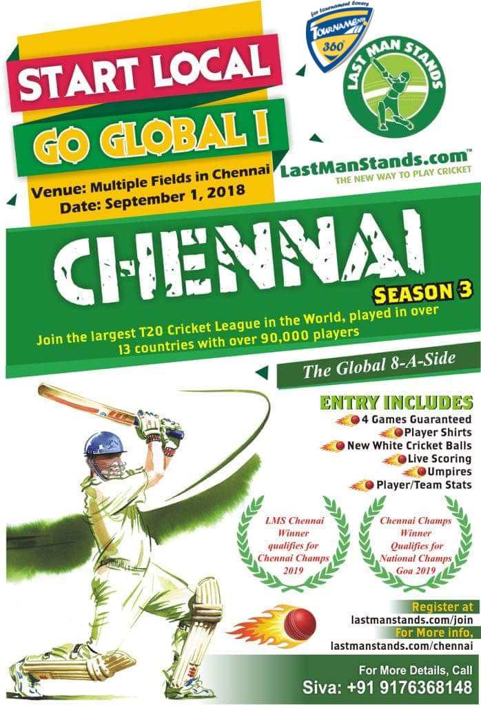 Last Man Stands Chennai T20 Cricket - Season 3