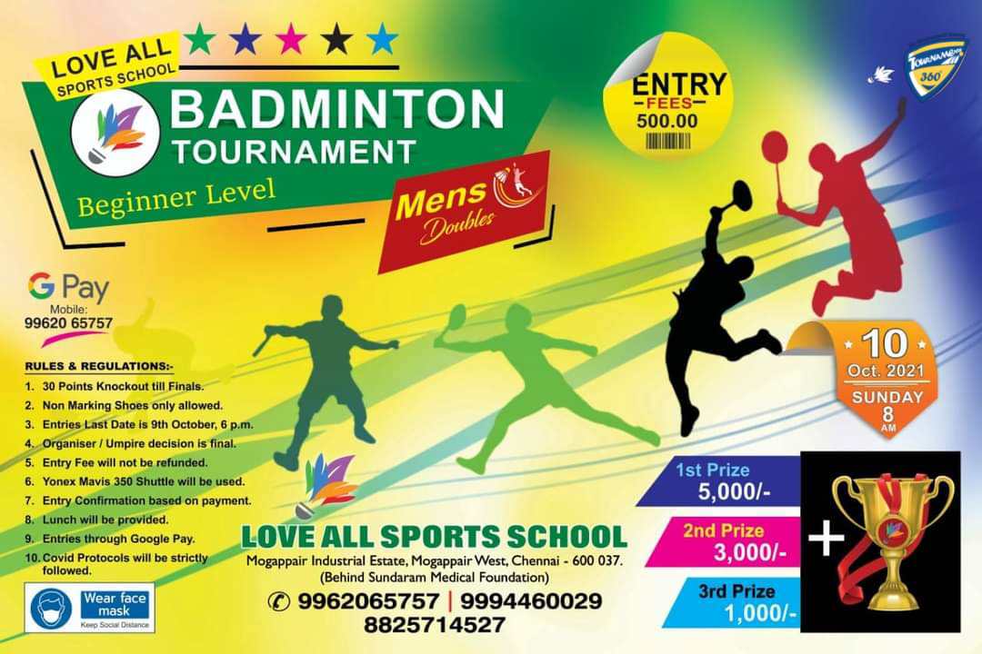 Mens Doubles Badminton Tournament