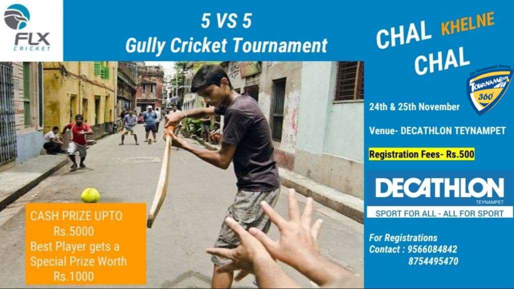 5 vs 5 Gully Cricket Tournament