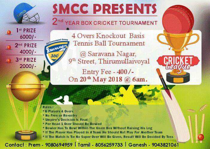 SMCC 2nd Year Box Cricket Tournament