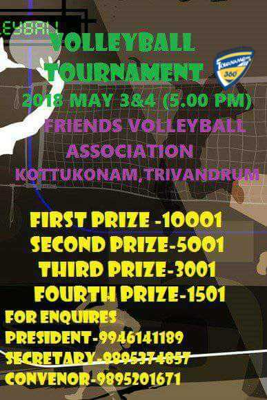 Floodlight Volleyball Tournament in Trivandrum