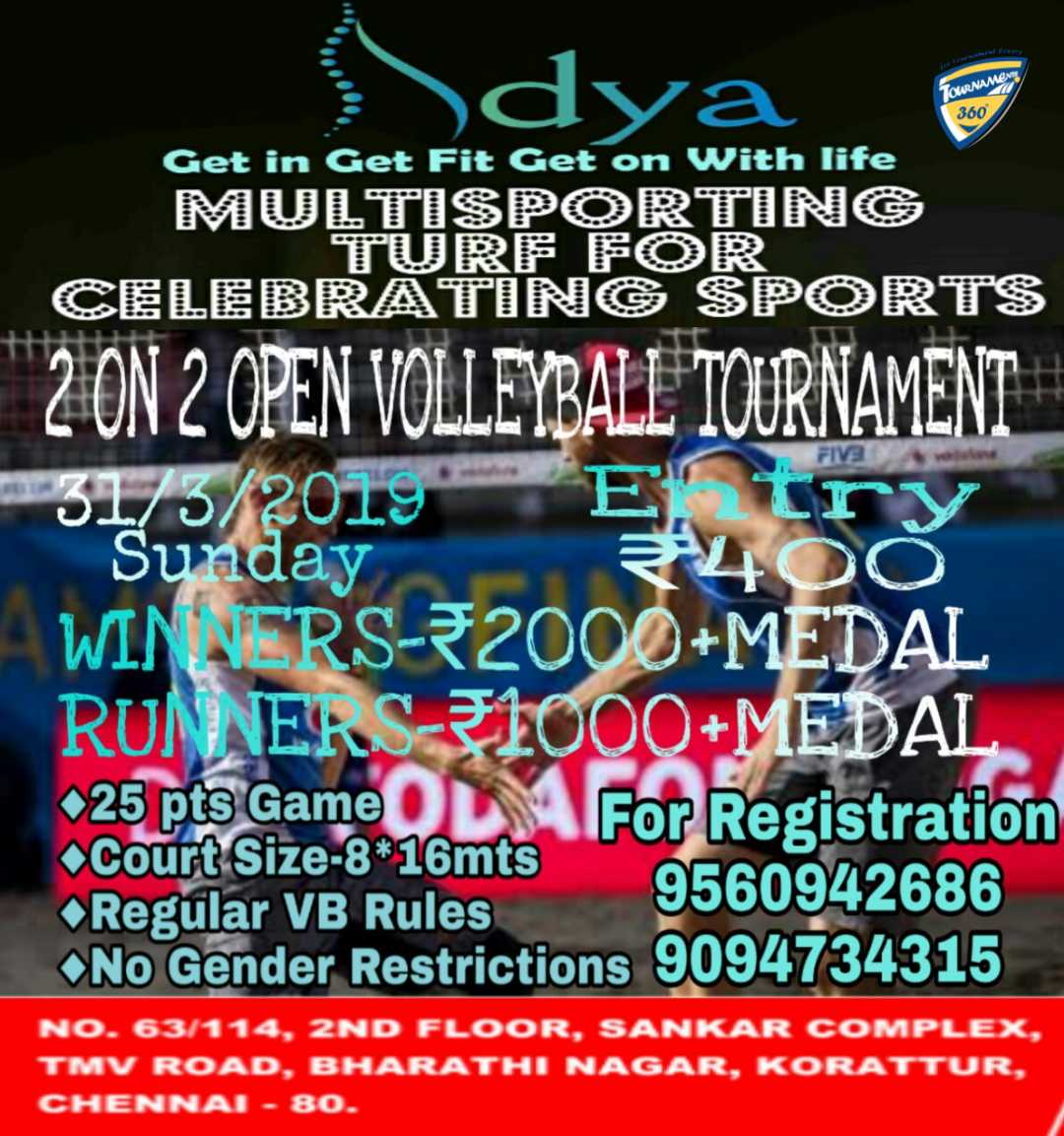 2 on 2 Open Volleyball Tournament