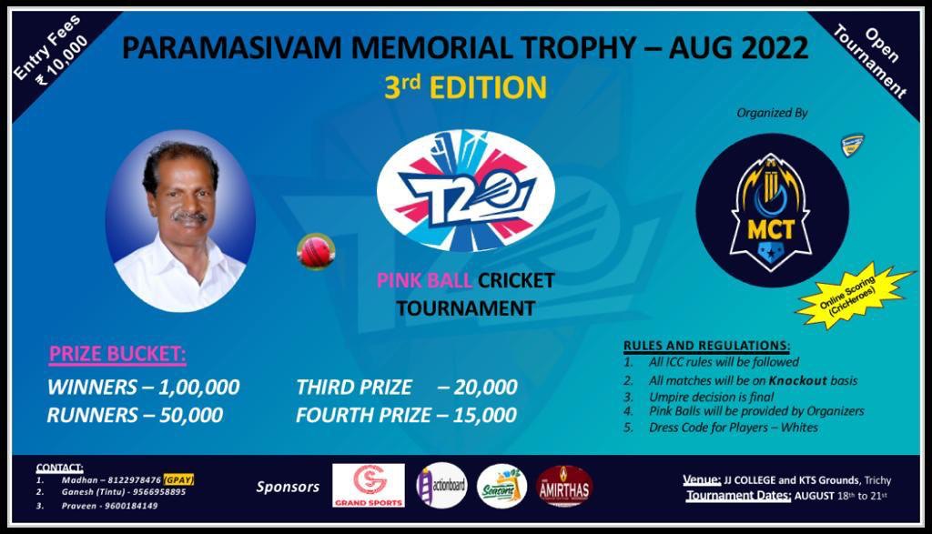 Paramasivam Memorial Trophy 3rd Edition