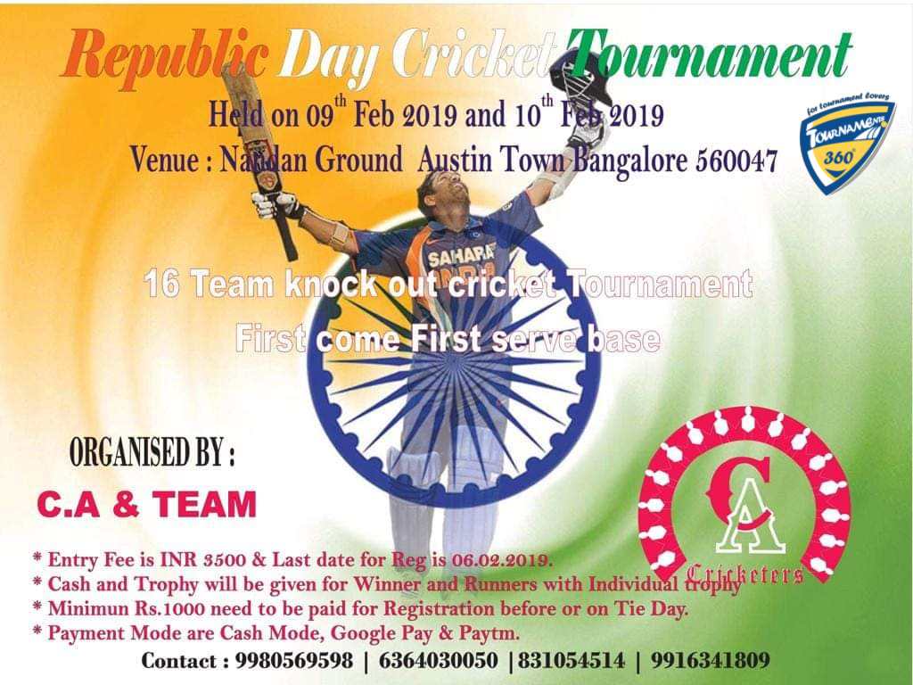 Republic Day Cricket Tournament 2019