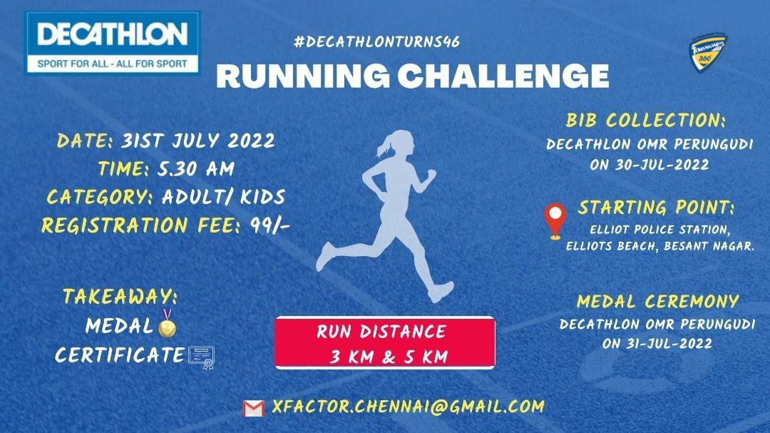 Running Challenge for Decathlon Turns 46