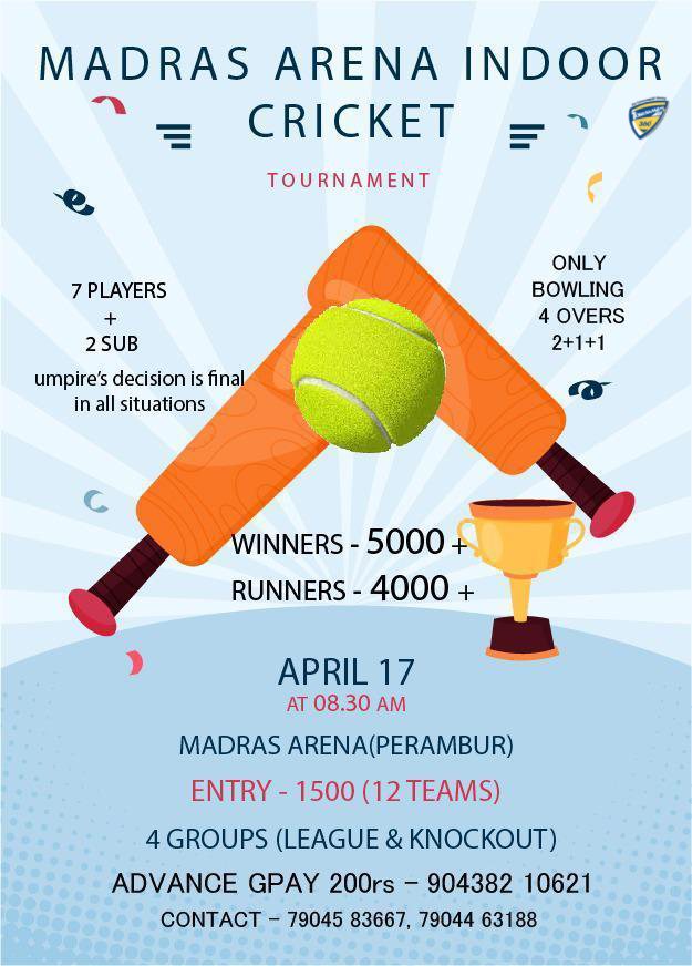 Madras Arena Indoor Cricket Tournament